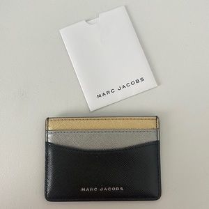 Marc Jacob Gold silver black card holder